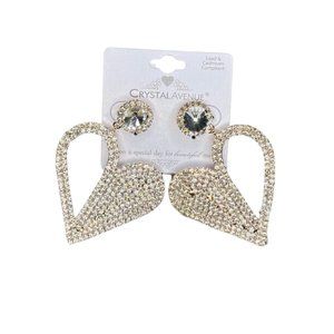 SHINEY HEART SHAPED EARRINGS